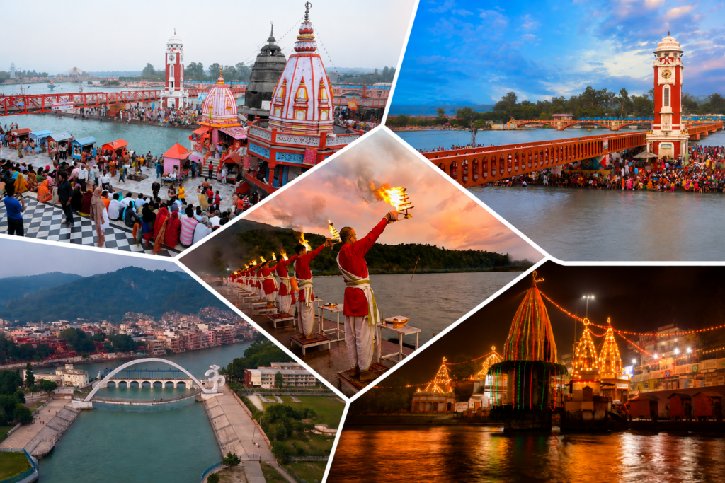 Haridwar Uttarakhand along the sacred River Ganga with scenic ghats
